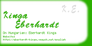 kinga eberhardt business card